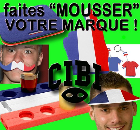 PUBLICITE EN MOUSSE