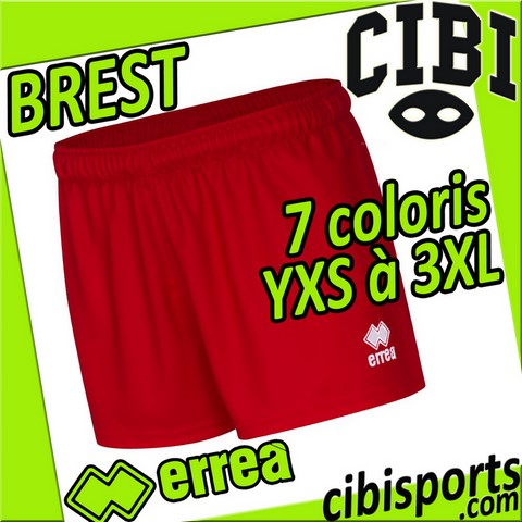 ERREA - Short RUGBY BREST 100% polyester