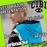 ERIMA ligne RAZOR 2.0 : VESTE DE PRESENTATION Razor 2.0