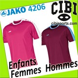 JAKO Maillot STRICKER Manches Courtes Réf.4206