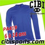 PROACT maillot de rugby uni bi-matière PA419 manches longues